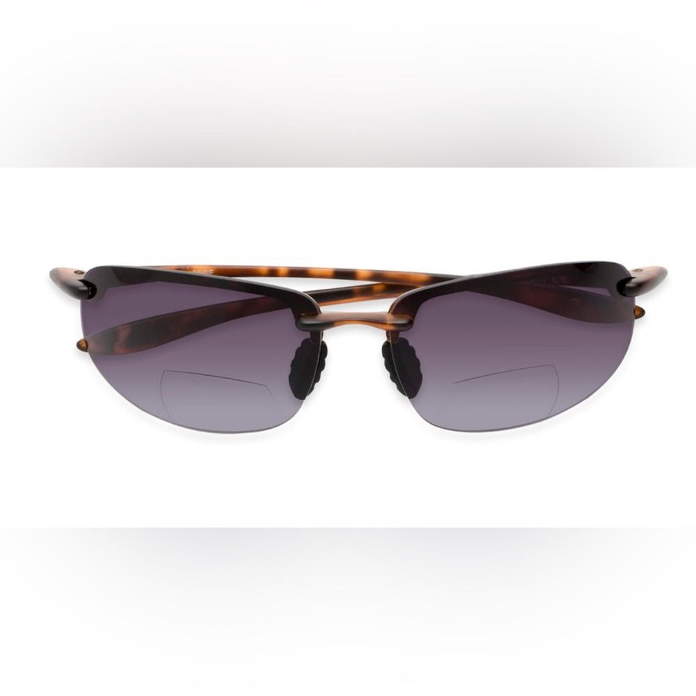 Jack Sunglasses Built-in Bi-focal Reader NWOT Tortoise/Purple 1.0
